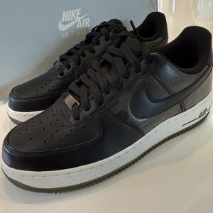Size 8 Men’s Nike Air Force 1 Low Black Camo Pack Athletic Shoes 488298-007 RARE